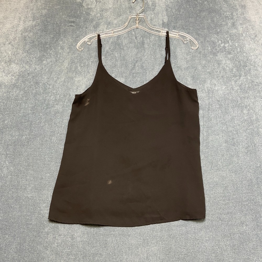 Cotton On Camisole Top Womens XS Black Double V Neck Adjustable Spaghetti Straps